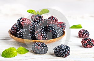 Ãâunch of wild berries and mint