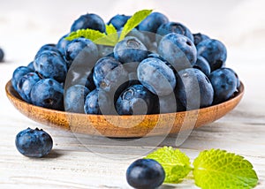 Ãâunch of wild berries and mint