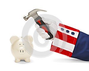 Uncle Sam Breaking Bank