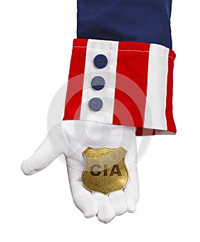 Uncle Sam CIA Badge
