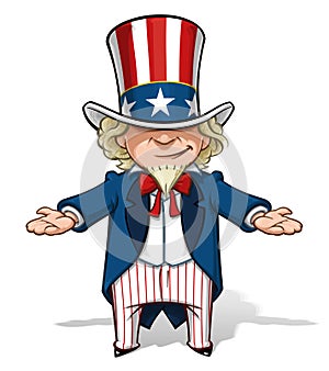 Uncle Sam Debating photo