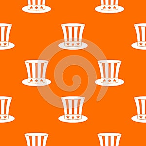 Uncle sam hat pattern seamless