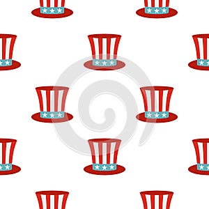 Uncle Sam hat pattern seamless