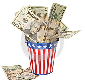 Uncle Sam's Collection Pail