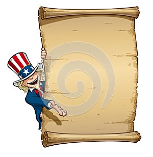Uncle Sam Showing at Declaration