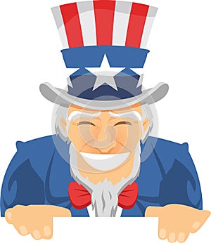 Uncle Sam smiling