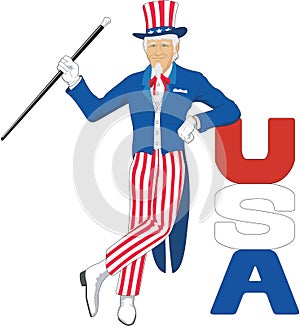 Uncle Sam Vector Illustration