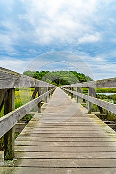 Uncle Tim's Bridge, Wellfleet, Cape Cod, MA US.