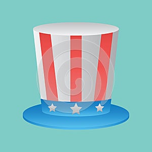 Unclesamhat. Vector illustration decorative design