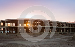 Uncompleted Resort Building, abandoned in Egypt