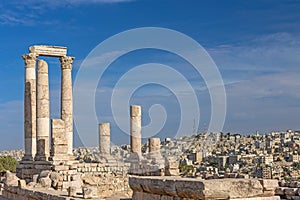 The uncompleted Roman Temple of Hercules at the Amman