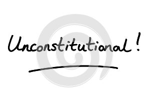 Unconstitutional