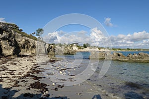 Uncontaminated beach