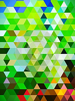 An unconventional and elegant and  illustration of colorful digital pattern of squares