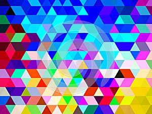 An unconventional geometric designing pattern of triangles