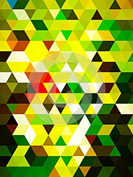 An unconventional lovely graphical design of colorful pattern of squares