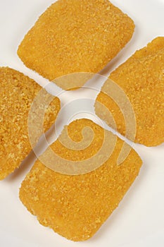 Uncooke breaded Trappist cheese