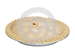 Uncooked apple pie photo