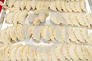 an uncooked Guangdong-style crispy pastry dumplings for Chinese New Year photo