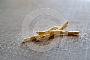 Uncooked Italian Fileja pasta