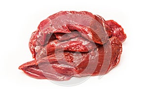 Uncooked Kangaroo meat steaks