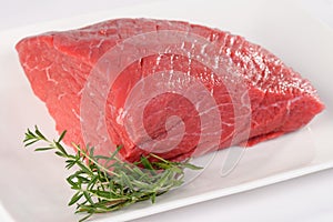 Uncooked meat : raw fresh beef pork fillet