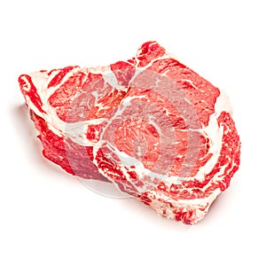 Uncooked organic shin of beef meat