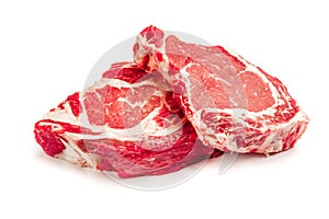 Uncooked organic shin of beef meat