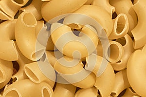 Uncooked pasta background