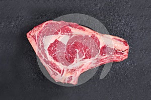 Uncooked rib eye