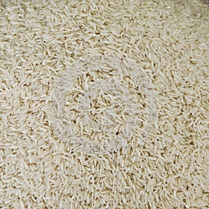 Uncooked white rice background