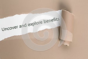 Uncover and explore benefits