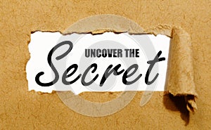 Uncover the secret concept.