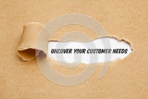 Uncover Your Customer Needs Business Concept photo