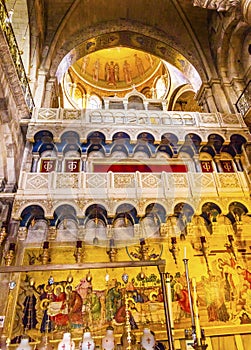 Unction Stone Dome Crusader Church Holy Sepulcher Jerusalem Israel