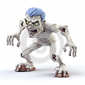 Undead Zombie Figure With Blue Eyes - Manticore Style