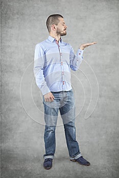 Undecided businessman