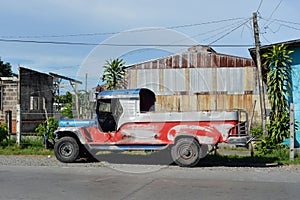 Undecorated jeepney photo