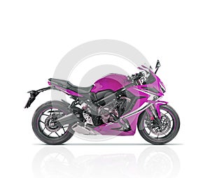 Undefined sport motorcycle photo