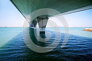 Under Bridge of La ConstituciÃ³n in Cadiz, Andalusia. Spain