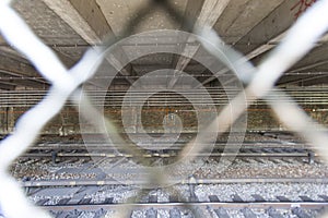 Under the bridge in metro way