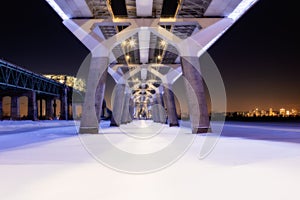 Under the bridge in Montreal