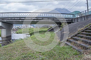 Under the bridge near canal in fukuoka yufuin