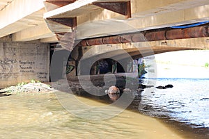 Under the bridge view