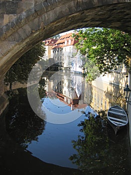 Under the Charles Bridge. Prague, Czechia