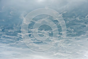 Under clouds in the sky before the storm