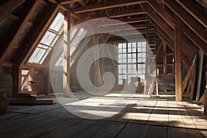 Under Construction Attic View