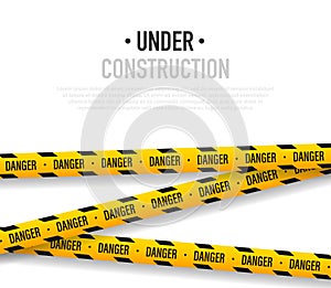 Under construction background vector illustration