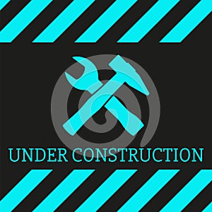 Under Construction Background. Vector illustration