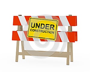 Under construction barrier